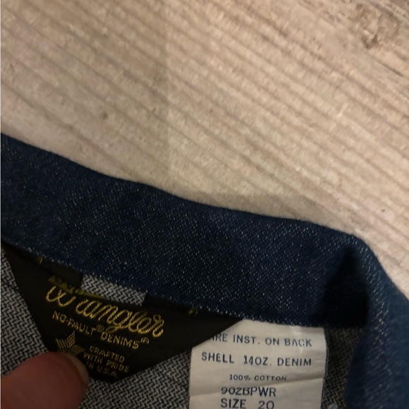 VINTAGE WRANGLERS RARE NEVER WORN 1970s DENIM TRUCKER JACKET LIKE NEW! Small - Picture 12 of 13